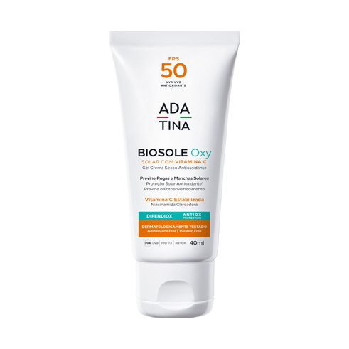 Protetor Solar Facial Clareador Biosole Oxy FPS 50 com Vitaminas C e Niacinamida