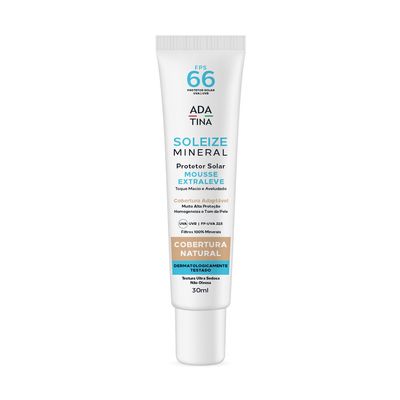 Protetor Solar 12HS Mineral Com Cor Natural Soleize Mineral FPS 66