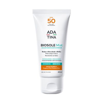 Protetor Solar Antioleosidade Peles Oleosas Biosole Mat FPS 50