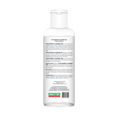 Hyaluronic Cleanse Gel Fluido de Limpeza Facial  Suave e Refrescante