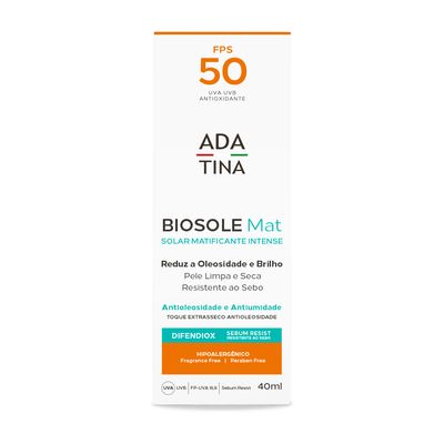 Kit 2 Unidades Protetor Solar 12HS  Pele Oleosa  7 em 1 Biosole Mat FPS 50