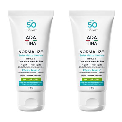 Kit 2 Un Protetor Solar 12HS Pele Oleosa Antioleosidade Normalize Matte Intense FPS 50