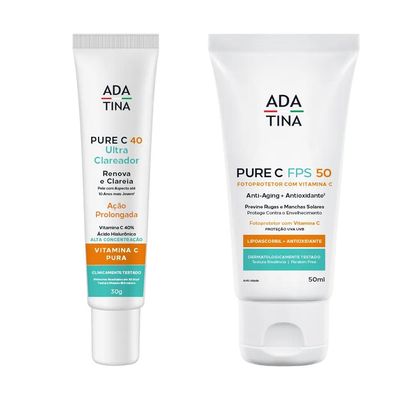 Super Combo Anti-Idade Clareador Vitamina C Pura e Niacinamida