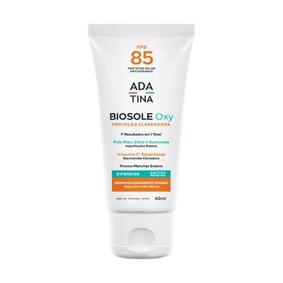 Protetor Solar Facial Biosole Oxy FPS 85 com Vitaminas C e Niacinamida para Peles com Melasma