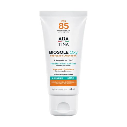 Protetor Solar Facial Biosole Oxy FPS 85 com Vitaminas C e Niacinamida para Peles com Melasma