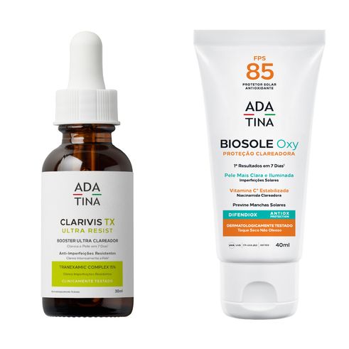 Rotina Skincare Manchas Grau 3: ClarivisTx Ultra Resist e Biosole Oxy FPS 85