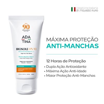 Protetor Solar 12HS Biosole FPS 90 Anti-Manchas Toque Seco