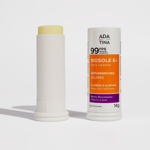 Kit 2 Unidades Protetor Solar 12HS Biosole E Plus Ultra Vitamin FPS 99 Stick