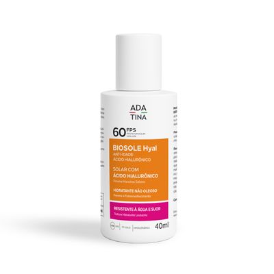 Protetor Solar Facial Fluido Anti-Idade 2x Mais Ácido Hialurônico Biosole Hyal FPS 60