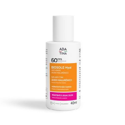 Protetor Solar Facial Fluido Anti-Idade 2x Mais Ácido Hialurônico Biosole Hyal FPS 60