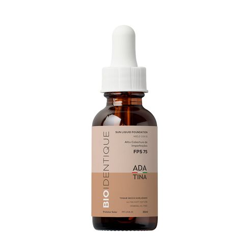 Bio.Identique FPS 75 Protetor Solar 12HS Toque Seco Aveludado Serum com Cor Miele