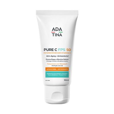 Pure C FPS 50 Vitamina C Mais Niacinamida Clareadora FPS 50